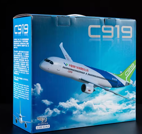 C919 1:100实心合金仿真飞机模型客机静态航模摆件中航 - 第1张
