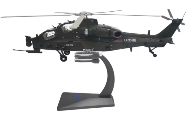 武直10 1:48 实心合金仿真飞机模型直升机静态航模摆件中航 - 第2张